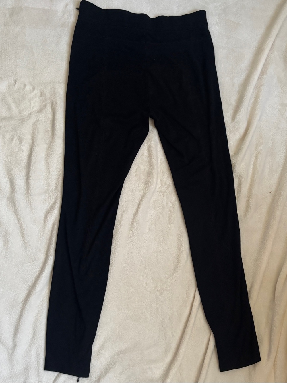 Zara Trafaluc Black High Waist Skinny Pants Side Zip Stretch Leggings Medium - Picture 6 of 8
